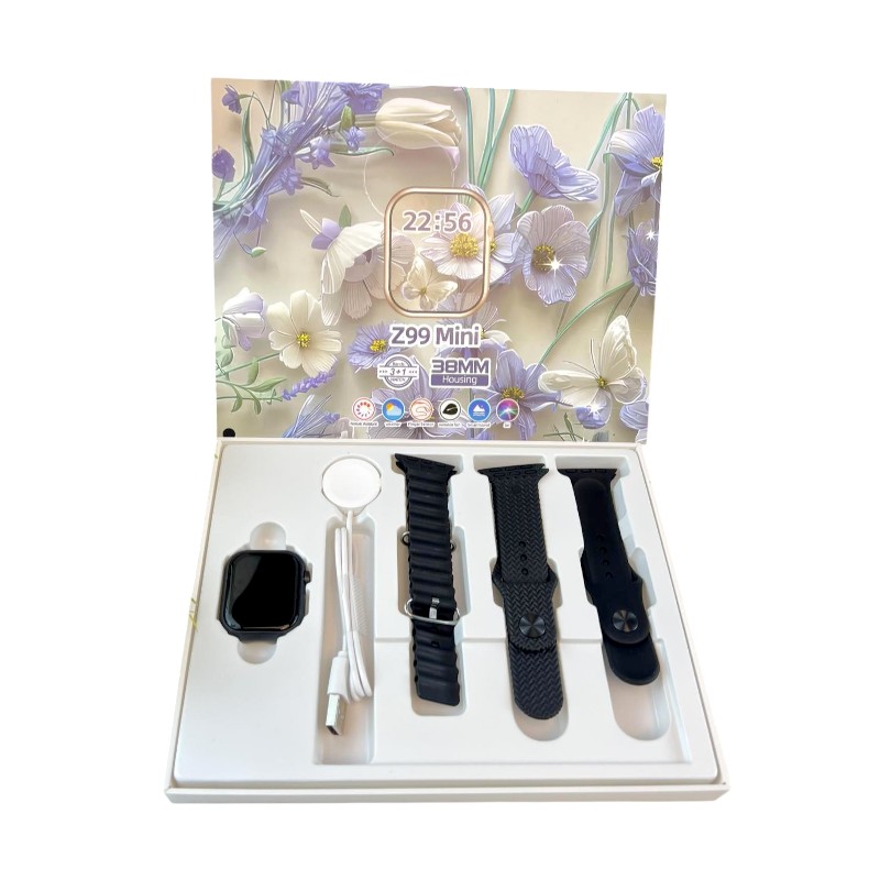 Σετ Smartwatch με 3 λουράκια – Z99 Mini – 064984 – Blue