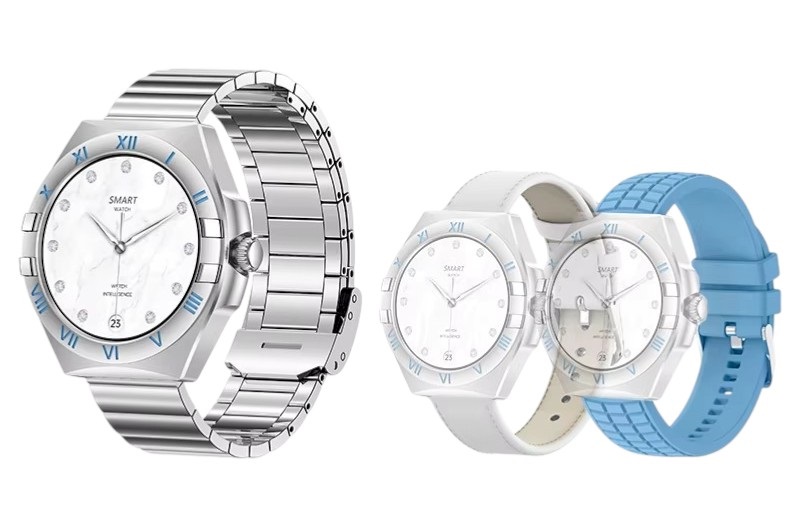 Σετ Smartwatch με 3 λουράκια – LG80 Mini – 065066 – Blue