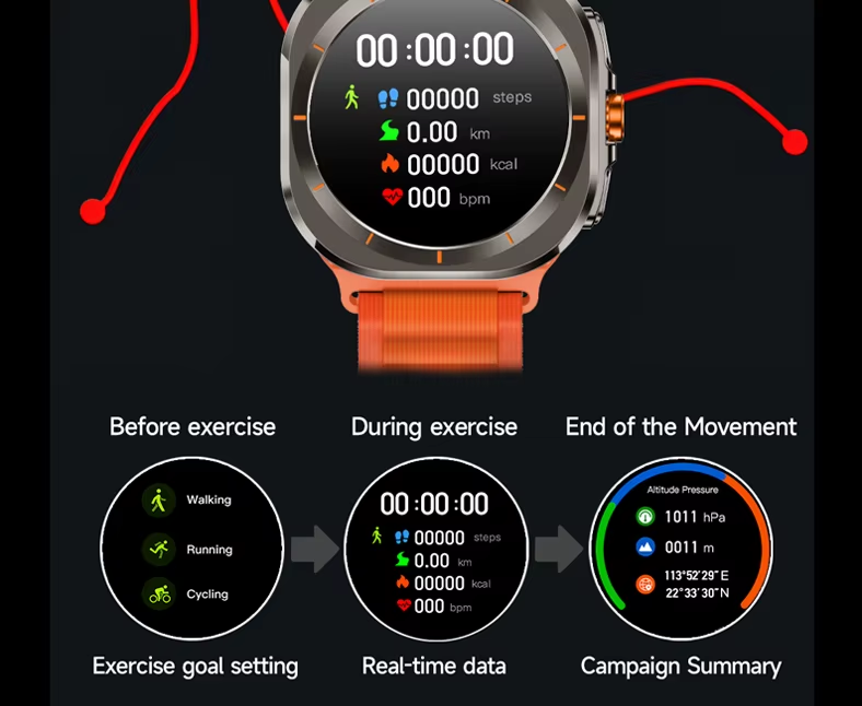 Σετ Smartwatch με 2 λουράκια – Z7 Ultra – 065219 – Grey