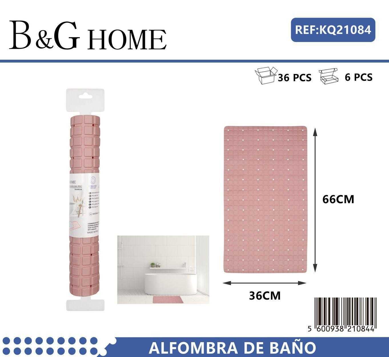 Αντιολισθητικό πατάκι μπάνιου – M0839 – 36x66cm – Pink – 21084