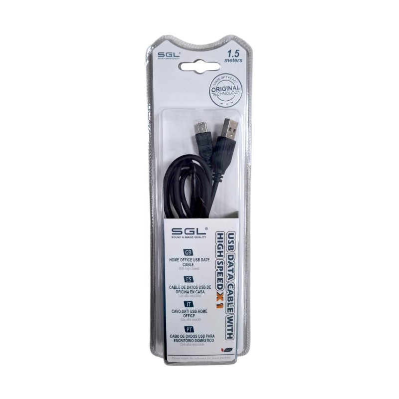 Καλώδιο μεταφοράς δεδομένων – Data – 3S – USB-A female/Micro USB male – 1.5m – 097183