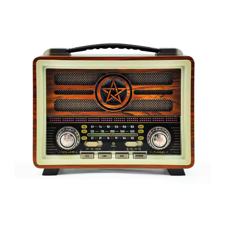 Επαναφορτιζόμενο ραδιόφωνο Retro – MD-2026 – 120257 – Brown
