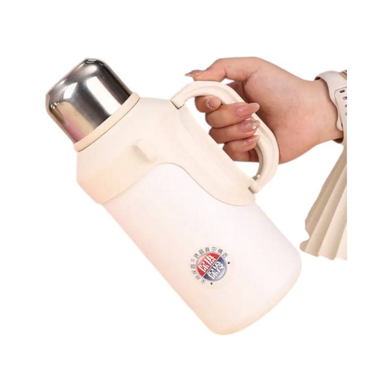 Φορητό παγούρι-θερμός με χειρολαβή – 1000ml – 123743 – Beige