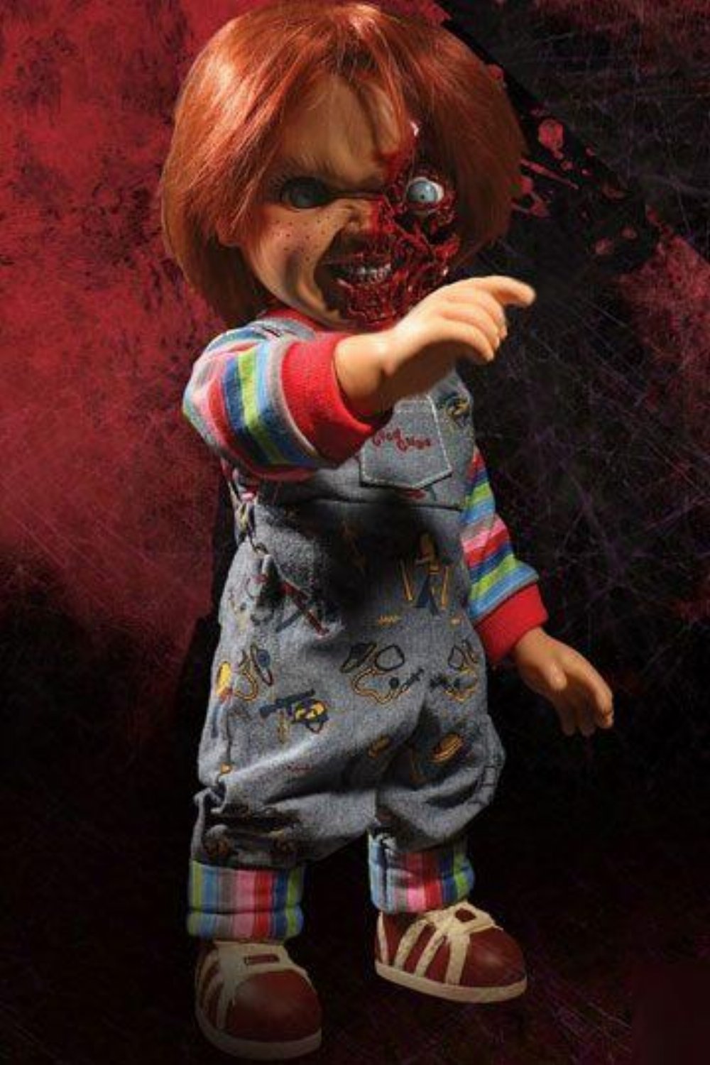 Child’s Play 3: Designer Series – Talking Pizza Face Chucky Κούκλα (38cm)