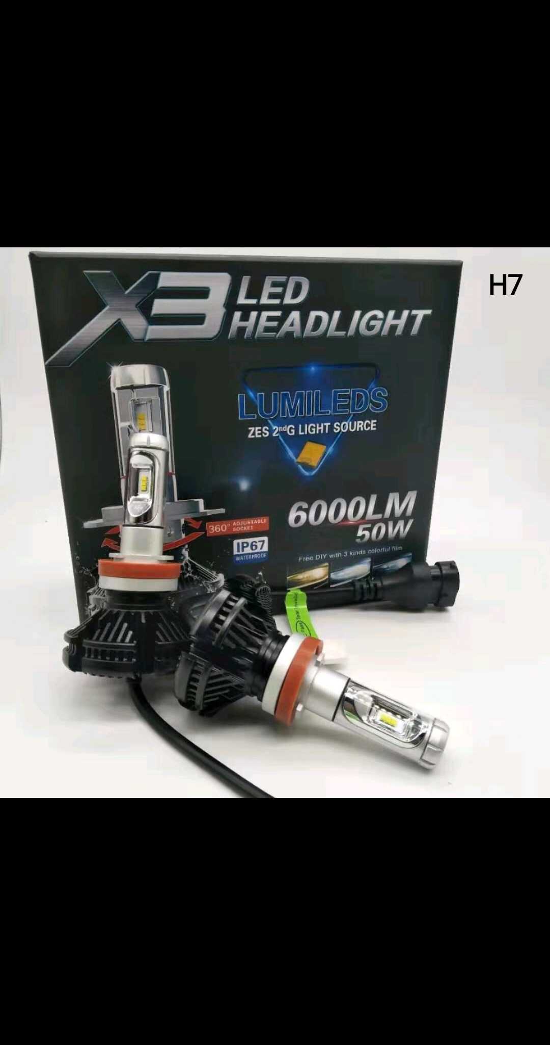 Λάμπες LED – X3 – H7 – 6000lm – 50W – 005655