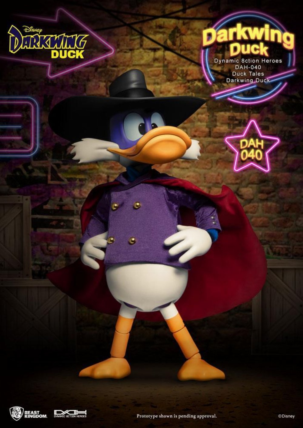 Disney DuckTales: Dynamic 8ction Heroes – Darkwing Duck Φιγούρα Δράσης (16cm)