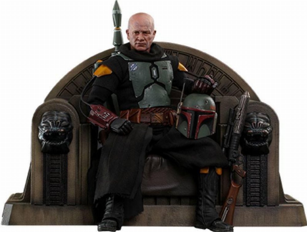Φιγούρα Star Wars: The Mandalorian: Hot Toys Masterpiece – Boba Fett (Repaint Armor) and Throne Action Figure (30cm)