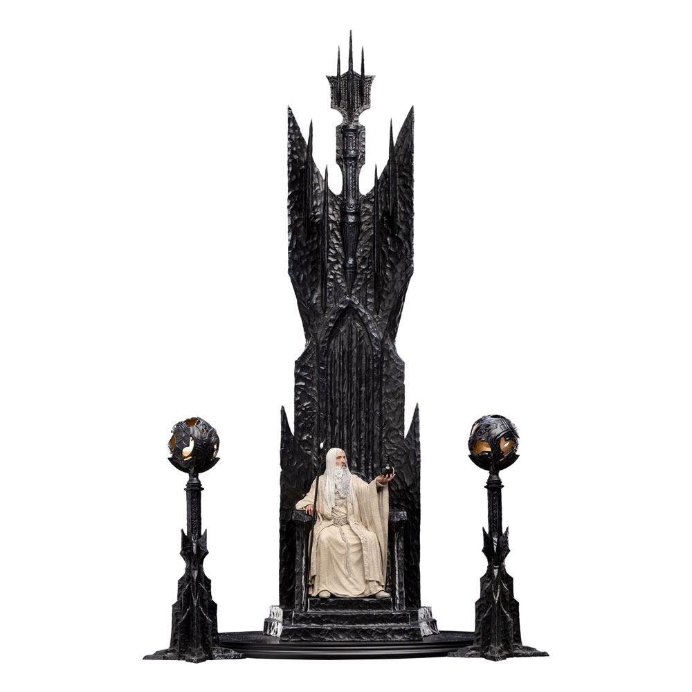 The Lord of the Rings – Saruman the White on Throne Statue (110cm)