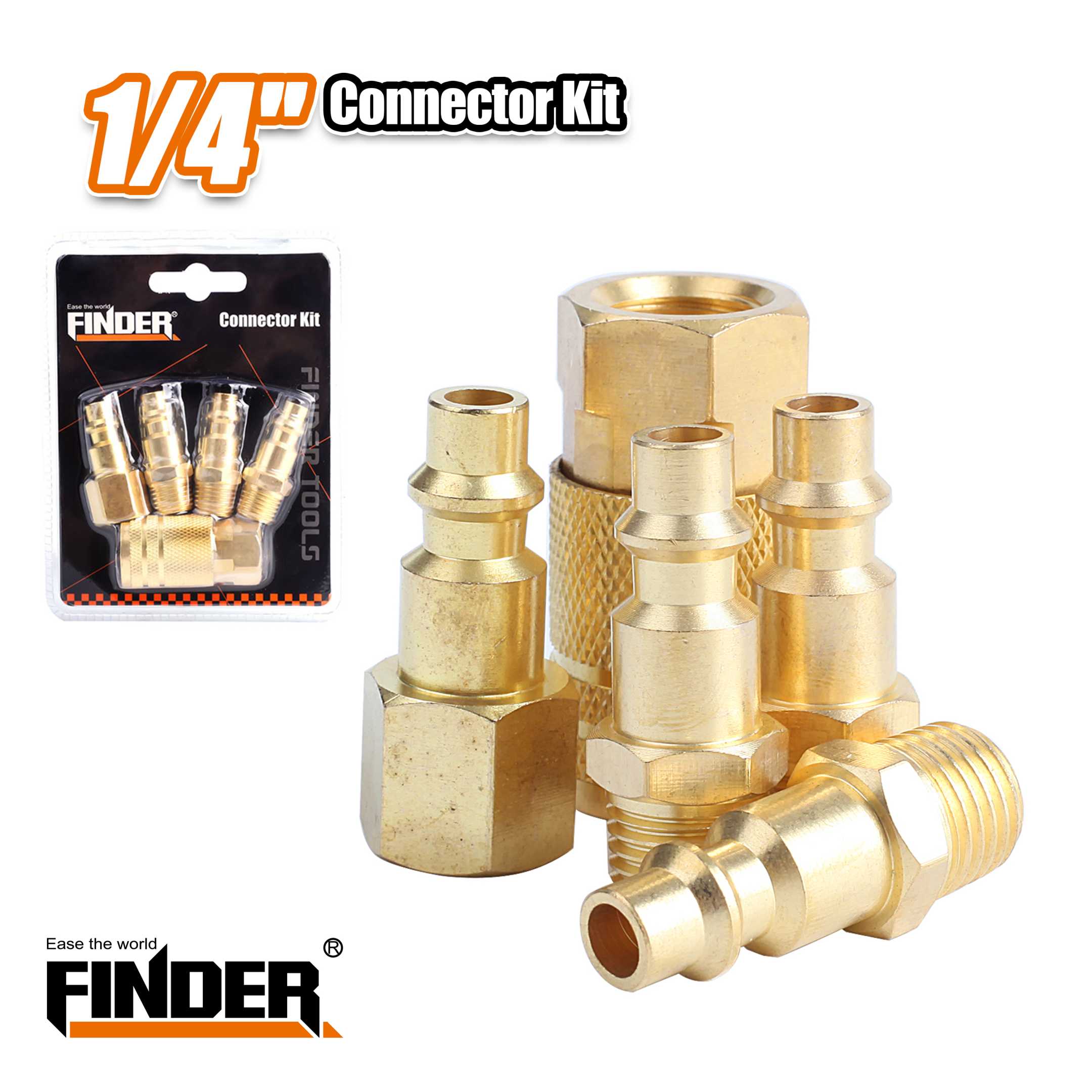 Σετ ταχυσύνδεσμοι για αεροσυμπιεστή – FXZ-002 – 5pcs – Finder – 194108