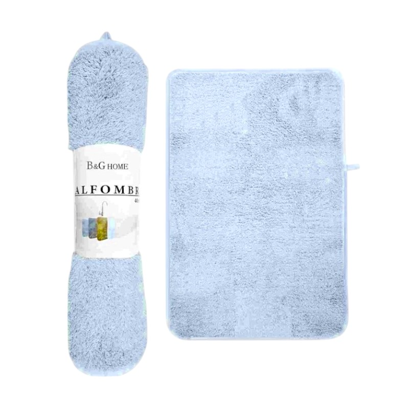 Πατάκι μπάνιου – M0842 – 40x60cm – Light Blue – 20962