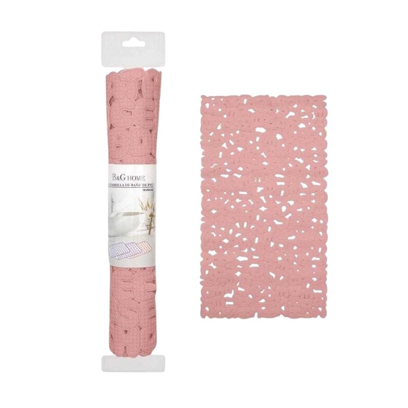 Αντιολισθητικό πατάκι μπάνιου – M0839 – 36x66cm – Pink – 21068