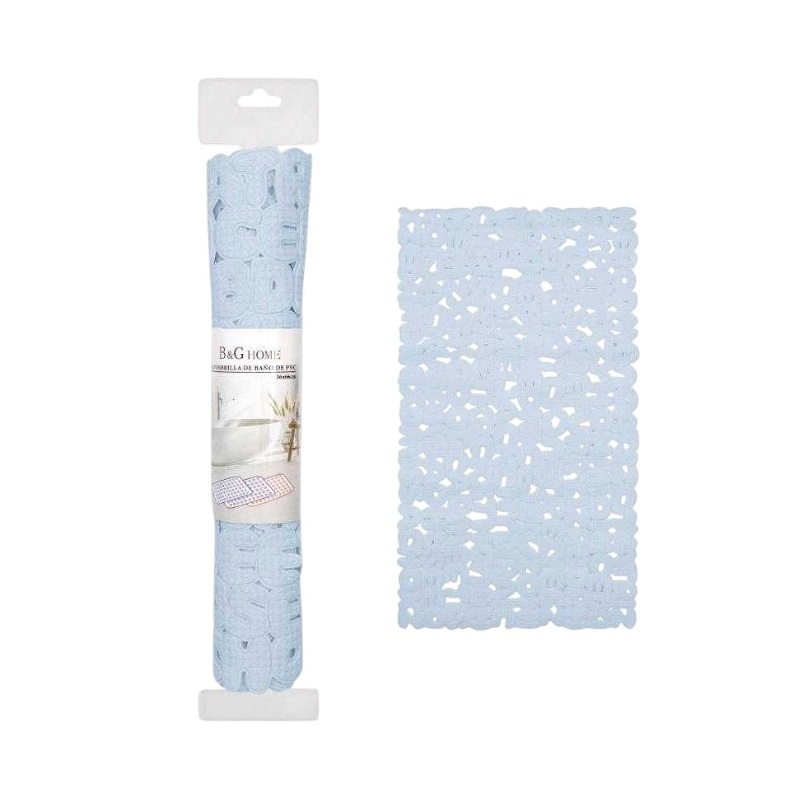 Αντιολισθητικό πατάκι μπάνιου – M0842 – 36x66cm – Light Blue – 21070