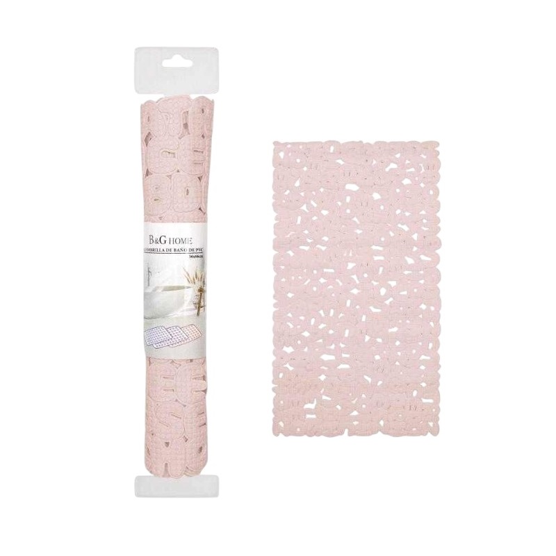 Αντιολισθητικό πατάκι μπάνιου – M0826 – 36x66cm – Light Pink – 21071