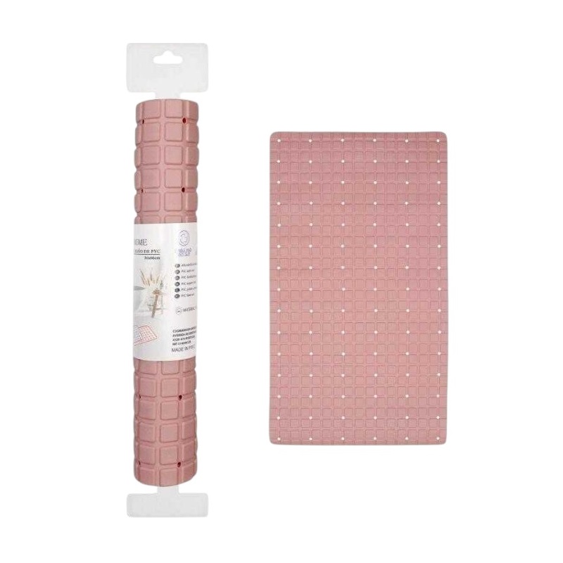 Αντιολισθητικό πατάκι μπάνιου – M0839 – 36x66cm – Pink – 21084