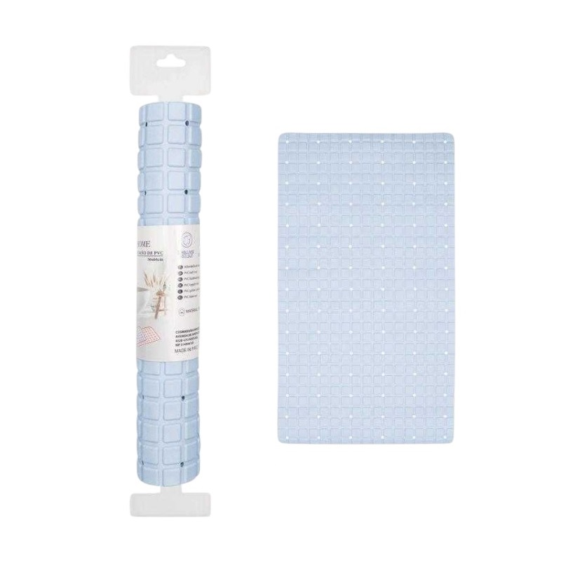 Αντιολισθητικό πατάκι μπάνιου – M0842 – 36x66cm – Light Blue – 21086