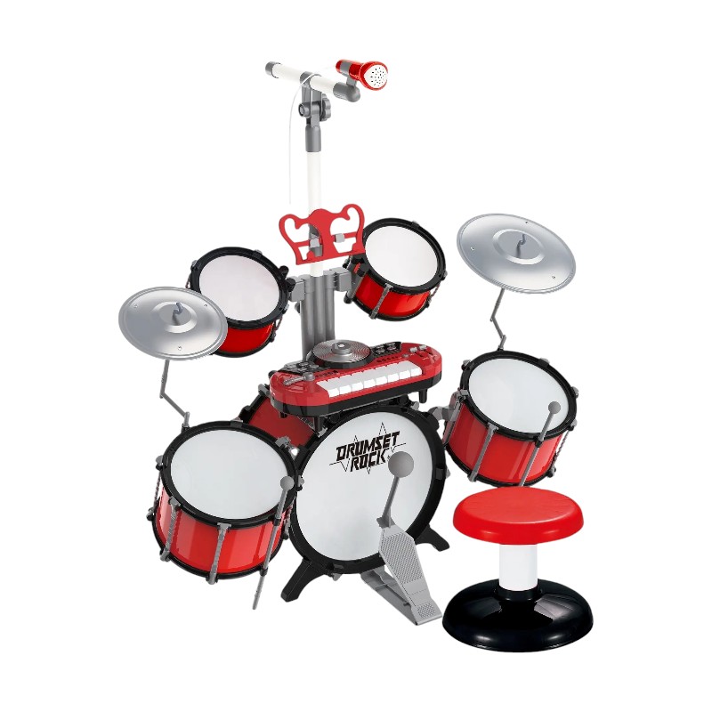 Παιδικό σετ Drums – Jazz Drum – 1902 – 215162 – Red