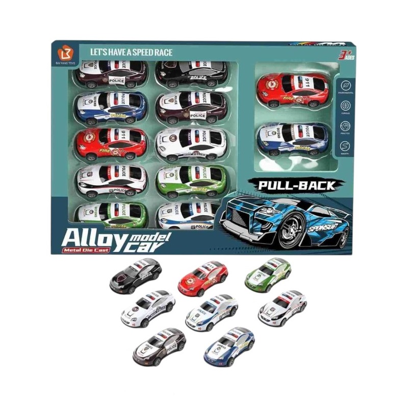 Σετ μεταλλικά αυτοκινητάκια – Pull Back – 868-12B – 12pcs – 215260