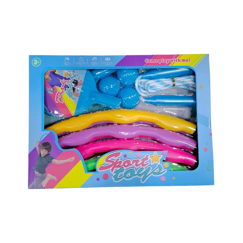 Παιδικό σετ άθλησης – Ping Pong – Σχοινάκι – Hula Hoop – 215579 – Blue
