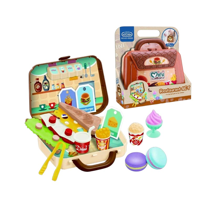Σετ βαλιτσάκι Fast Food DIY – 5008A – 215730