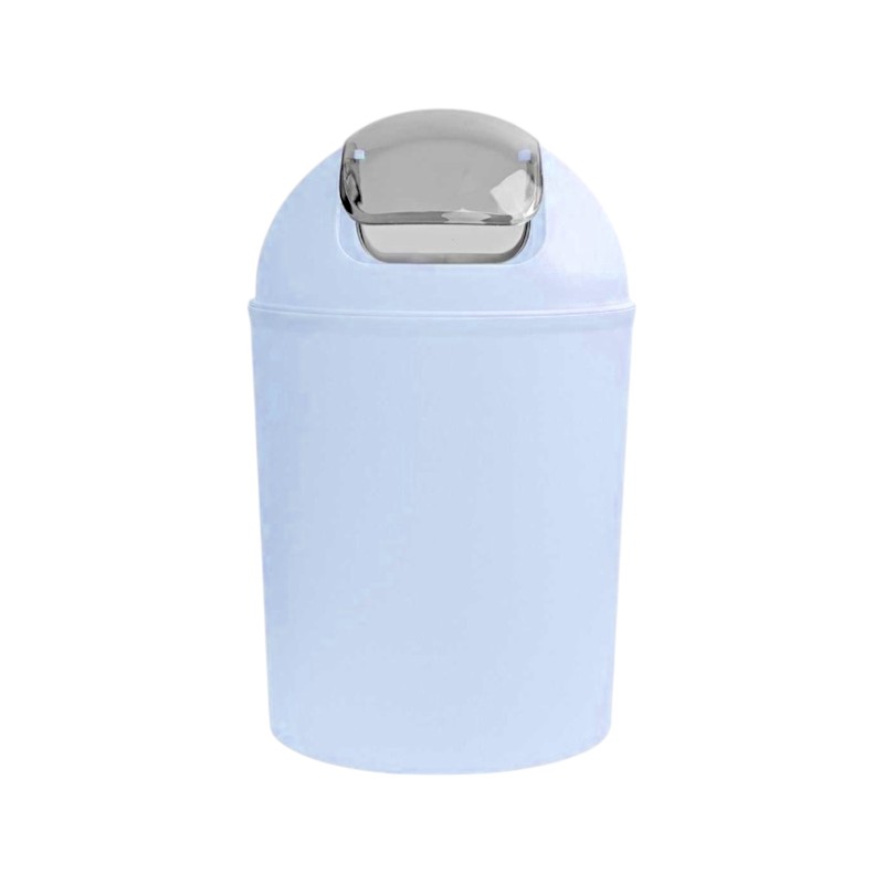Κάδος απορριμμάτων μπάνιου πλαστικός – Light Blue – 21689