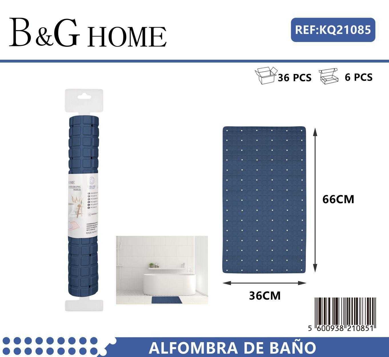 Αντιολισθητικό πατάκι μπάνιου – M0840 – 36x66cm – Blue – 21085