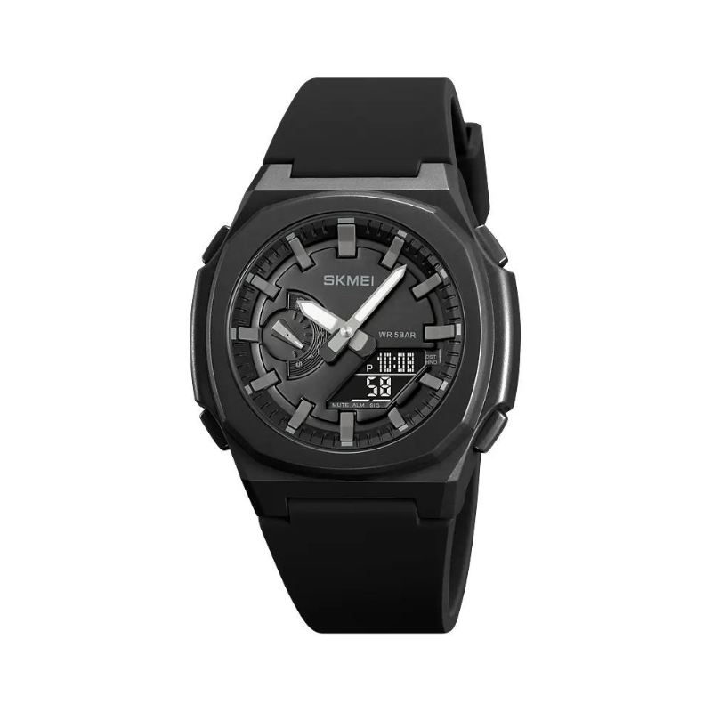 Ψηφιακό/αναλογικό ρολόι χειρός – Skmei – 2091 – Black/Black screen