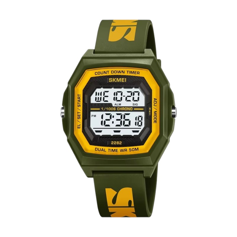 Ψηφιακό ρολόι χειρός – Skmei – 2282 – Green/Yellow