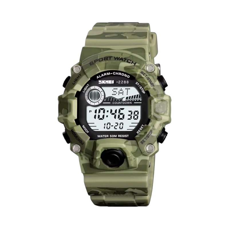 Ψηφιακό ρολόι χειρός – Skmei – 2288 – Army Green