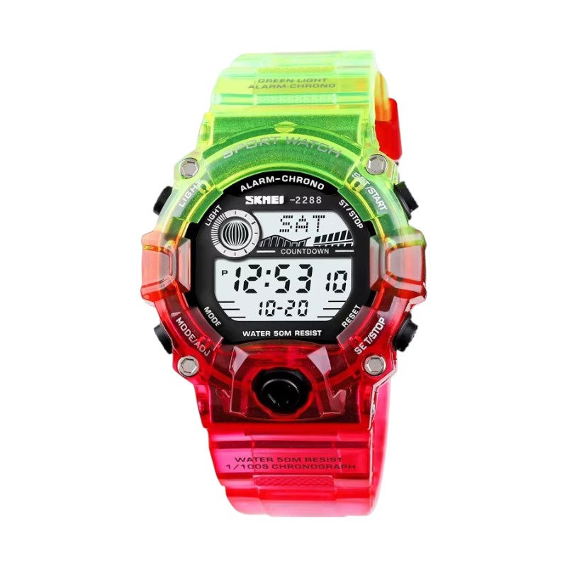 Ψηφιακό ρολόι χειρός – Skmei – 2288 – Green/Red