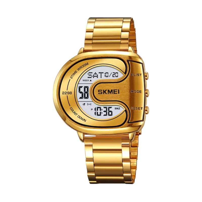Ψηφιακό ρολόι χειρός – Skmei – 2298 – Gold/White