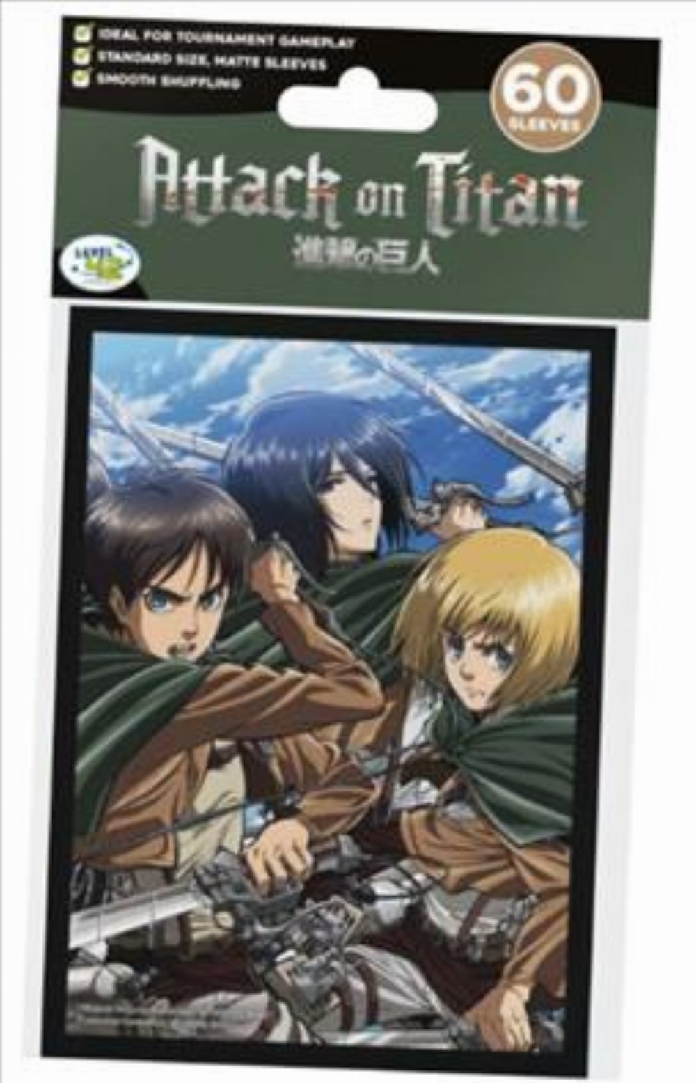 Attack on Titan Sleeves Japanese Size 60ct – Eren, Mikasa, Armin