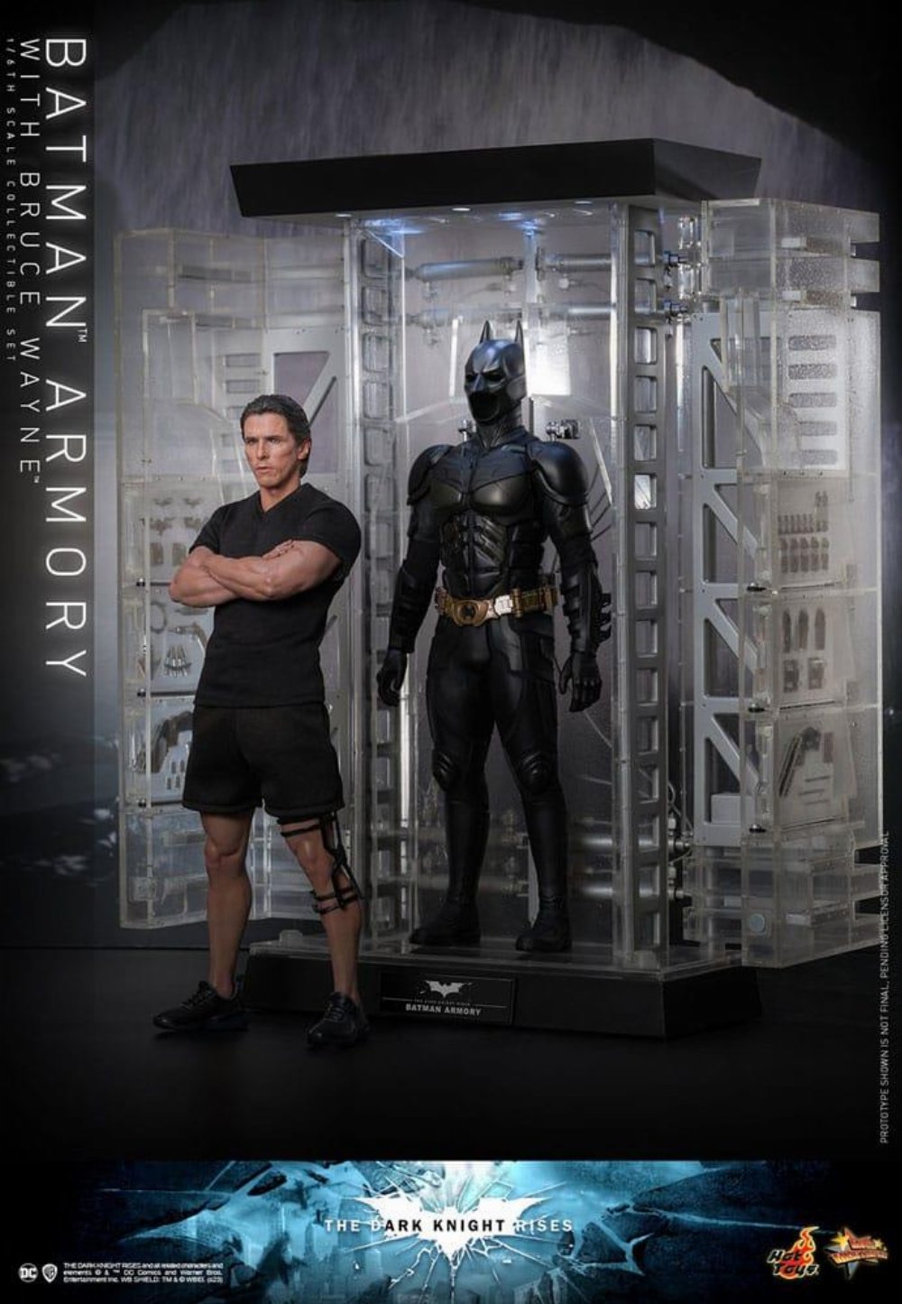 The Dark Knight Rises: Hot Toys Masterpiece – Batman Armory with Bruce Wayne 1/6 Φιγούρα Δράσης (30cm)