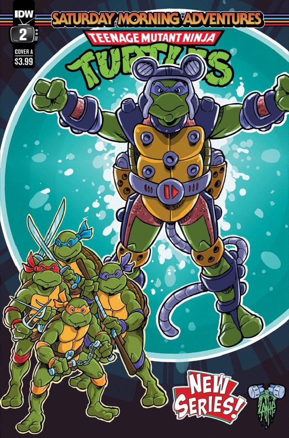 Τεύχος Κόμικ Teenage Mutant Ninja Turtles Saturday Morning Adventures #2