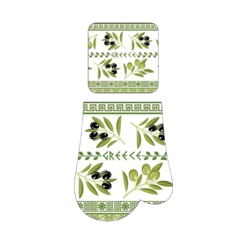 Σετ γάντι & πιάστρα φούρνου Souvenir – Greece – 241859