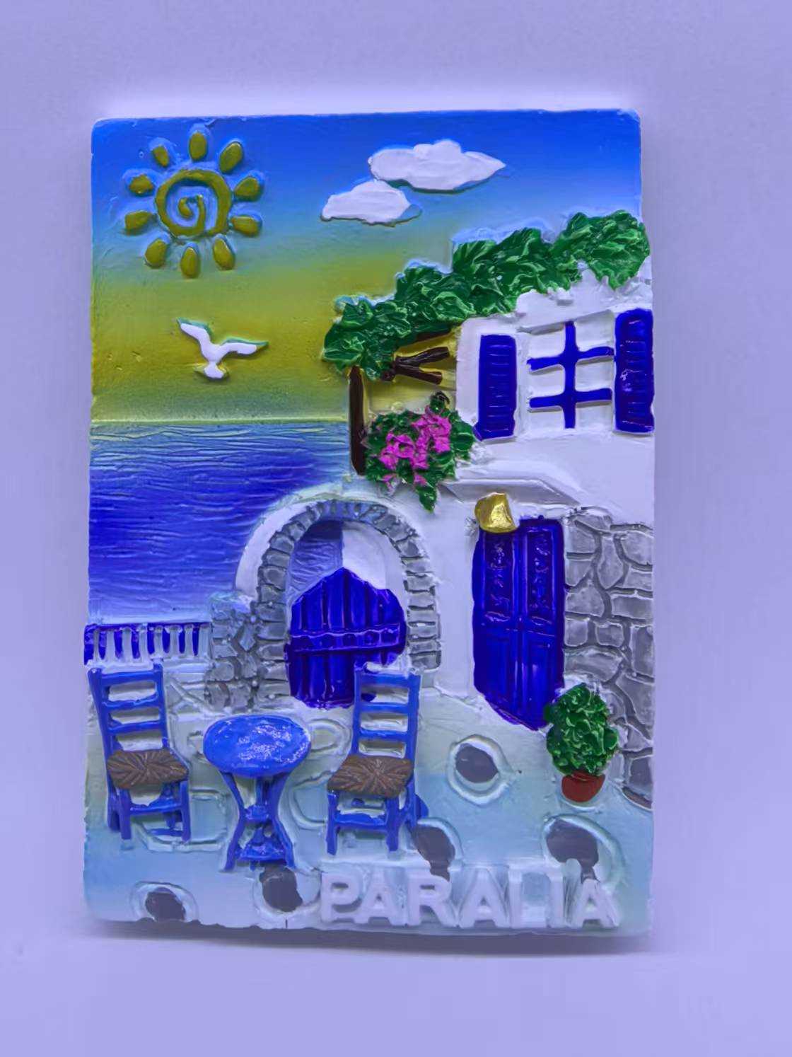 Τουριστικό μαγνητάκι Souvenir – Σετ 12pcs – Paralia – 678425