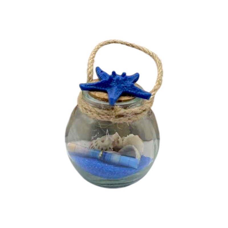 Διακοσμητικό Souvenir – Μπουκαλάκι με κοχύλια – 6pcs – 251704