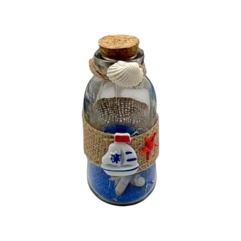 Διακοσμητικό Souvenir – Μπουκαλάκι με κοχύλια – 6pcs – 251742