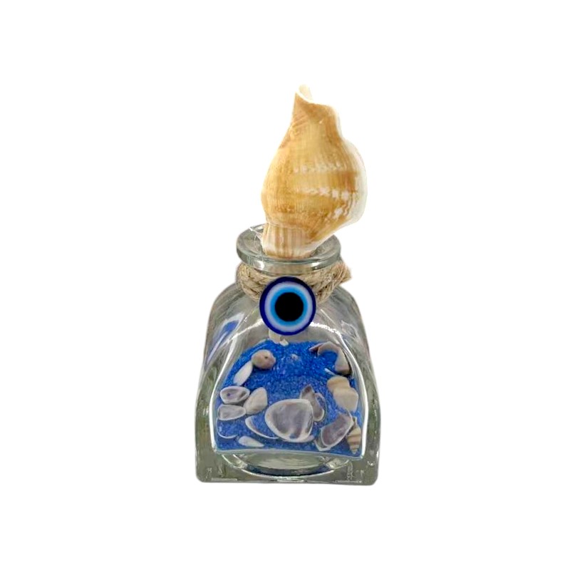 Διακοσμητικό Souvenir – Μπουκαλάκι με κοχύλια – 6pcs – 251759