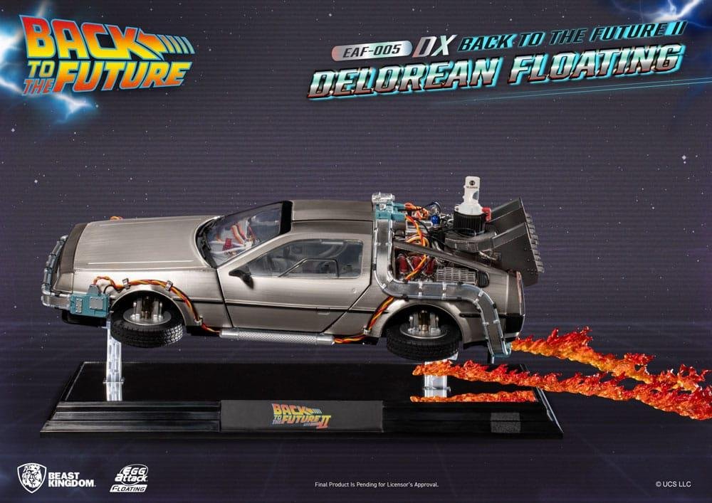 Back to the Future: Egg Attack – DeLorean Floating Deluxe Φιγούρα Αγαλματίδιο (20cm)
