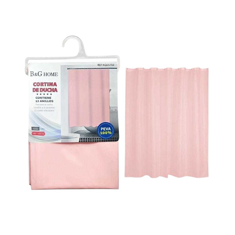 Κουρτίνα μπάνιου – Light Pink – 1.8×1.8m – 25753