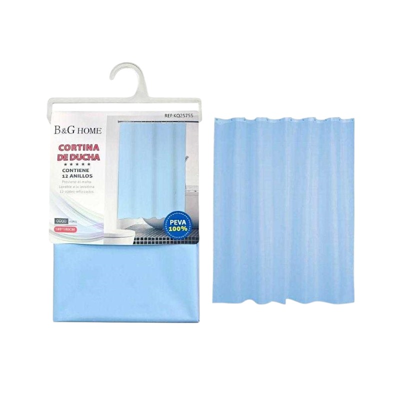 Κουρτίνα μπάνιου – Light Blue – 1.8×1.8m – 25755