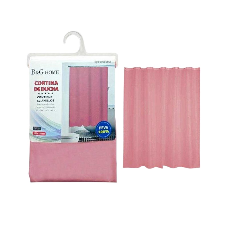 Κουρτίνα μπάνιου – Pink – 1.8×1.8m – 25759