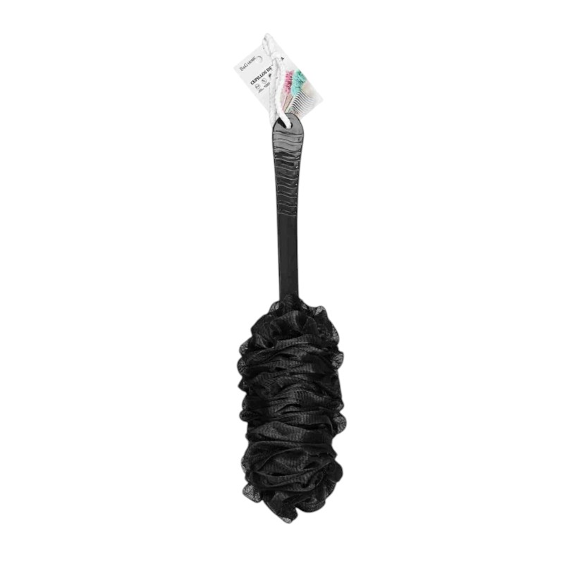 Σφουγγάρι μπάνιου δίχτυ με λαβή – Black – 26190