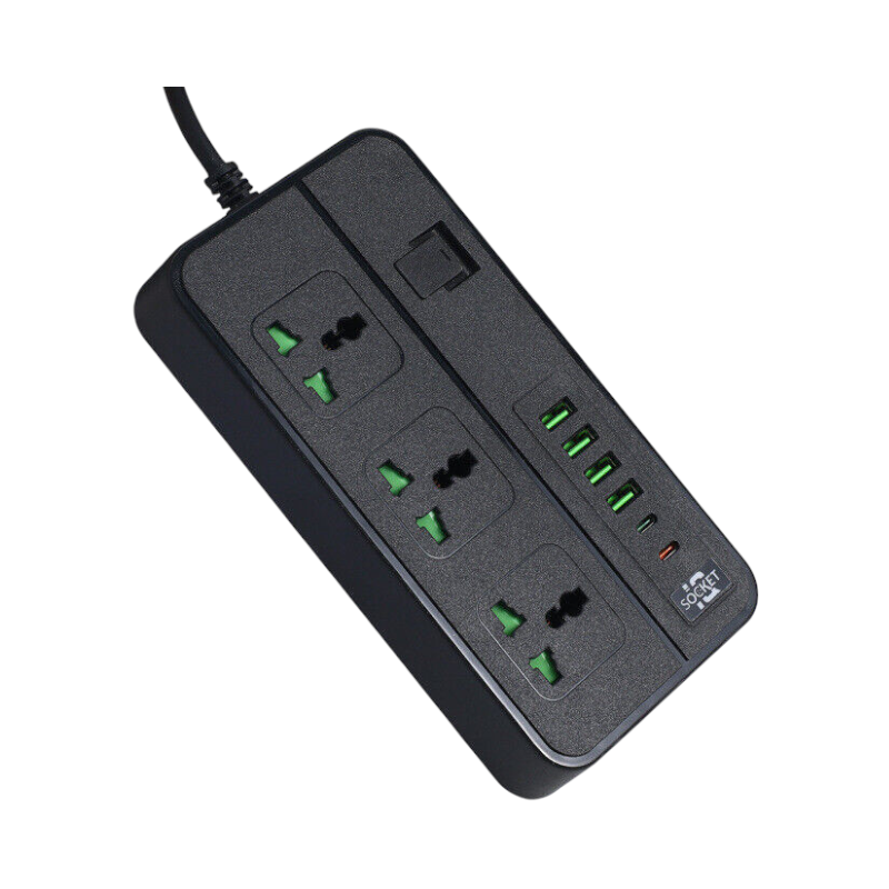 Πολύπριζο Multi-Plug 3 θέσεων με θύρες USB – KOS-27007EU – 270070