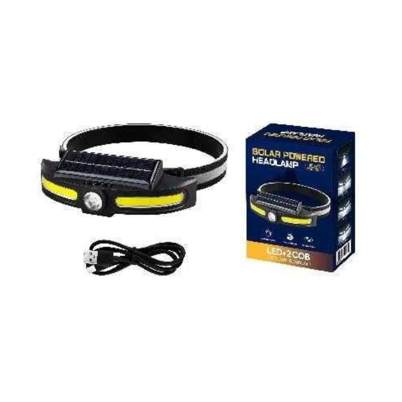 Ηλιακός φακός κεφαλής LED με πάνελ – JS921 – 279306