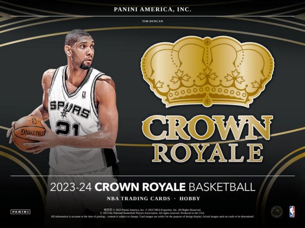 Panini – 2023-24 Crown Royale NBA Basketball Hobby Box (8 Κάρτες)