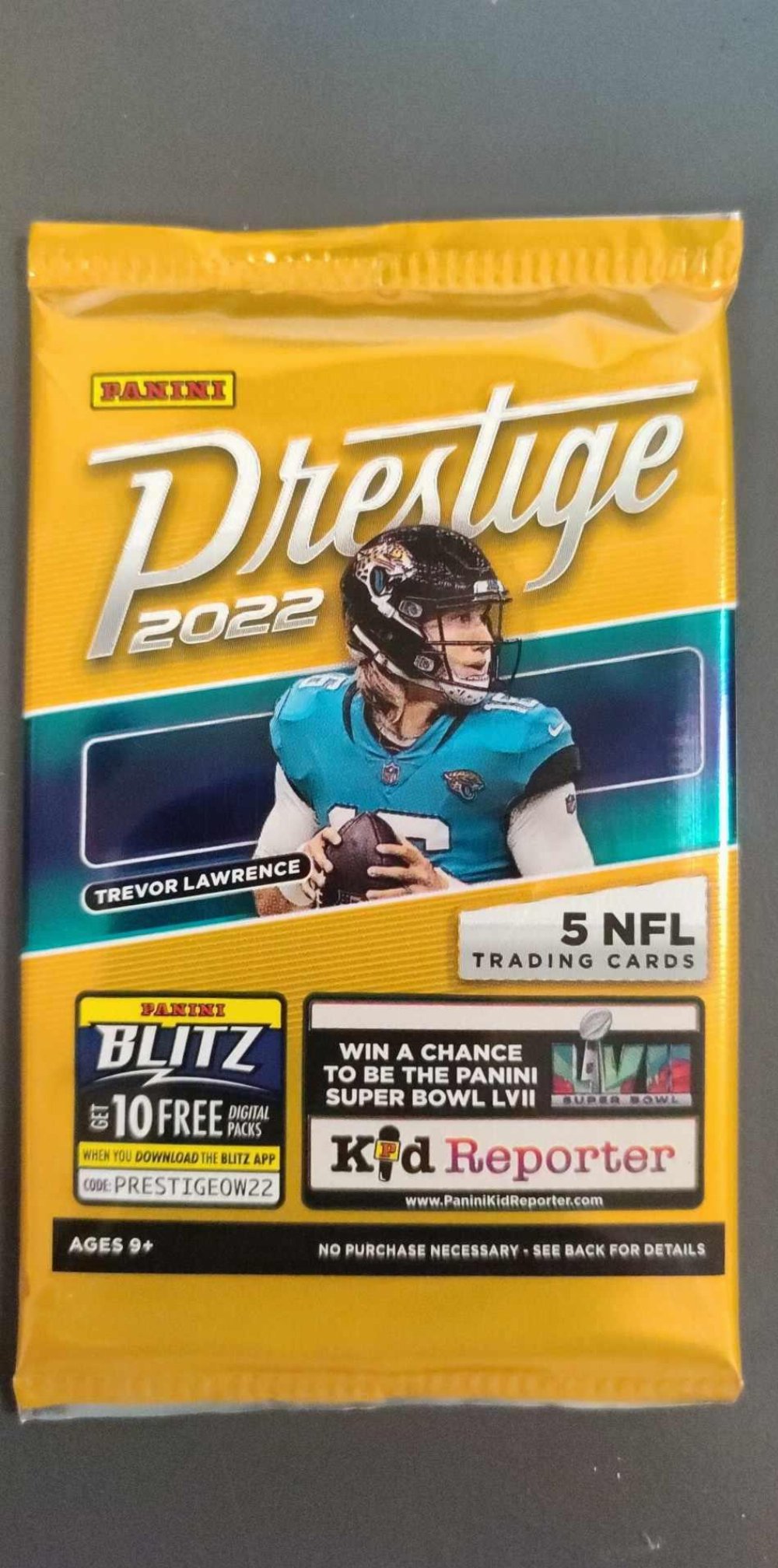 Panini - 2022 Prestige NFL Football Gravity Φακελάκι