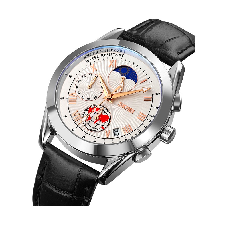 Αναλογικό ρολόι χειρός – Skmei – 9236 – White/Silver