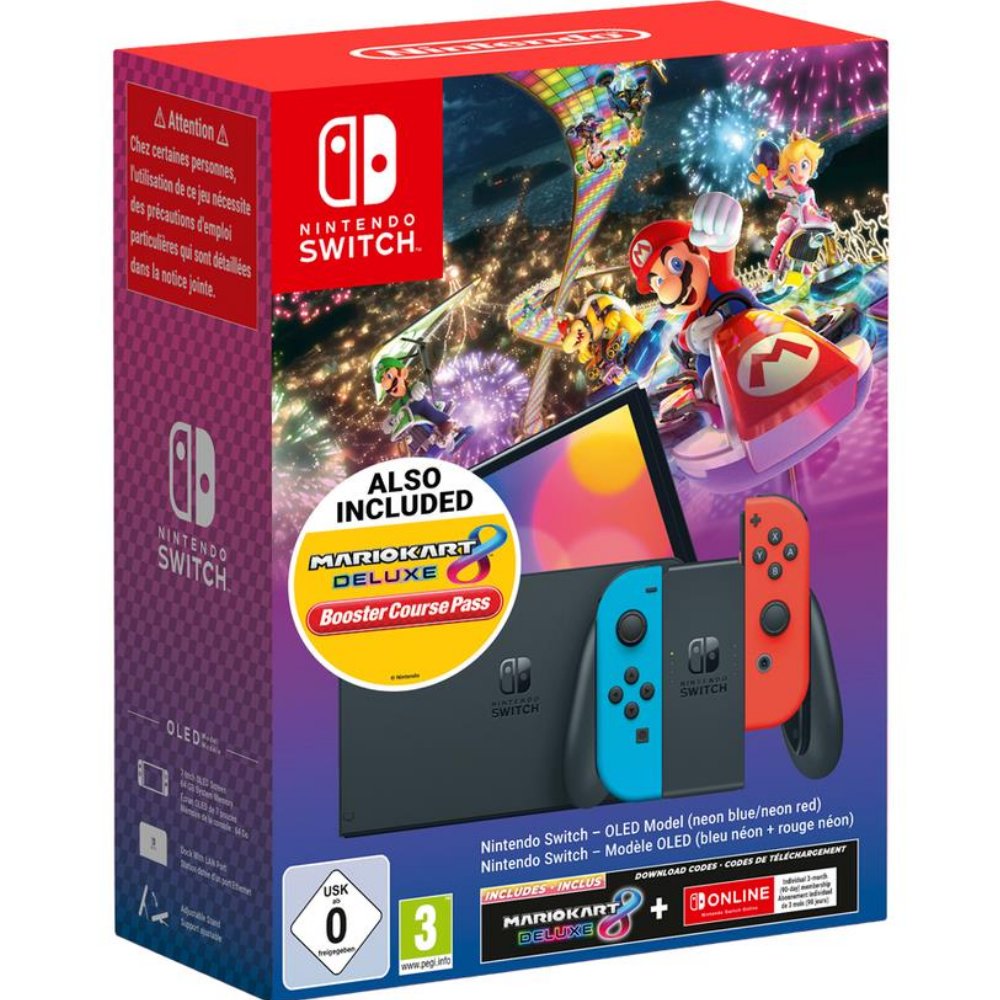 Nintendo Switch – OLED Model (Mario Kart 8 Deluxe Edition + Booster Pass)