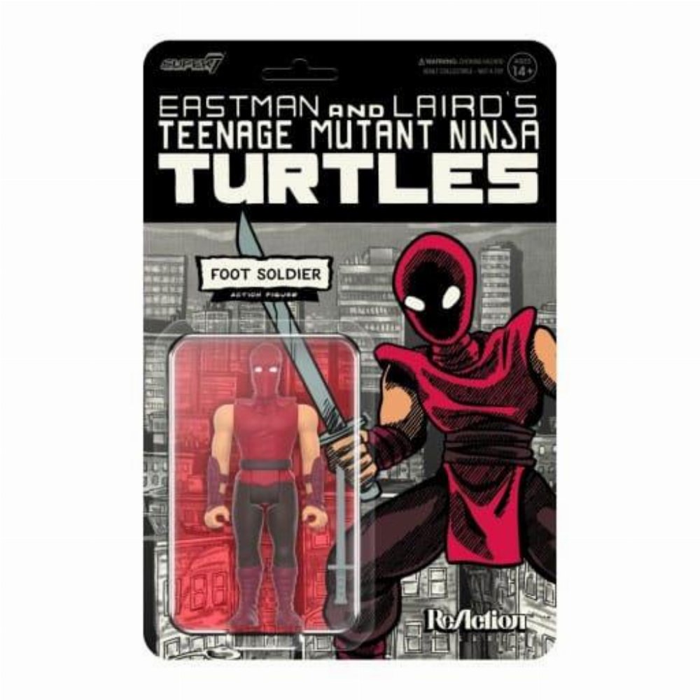 Teenage Mutant Ninja Turtles: ReAction – Foot Soldier (Comic Color) Φιγούρα Δράσης (10cm)